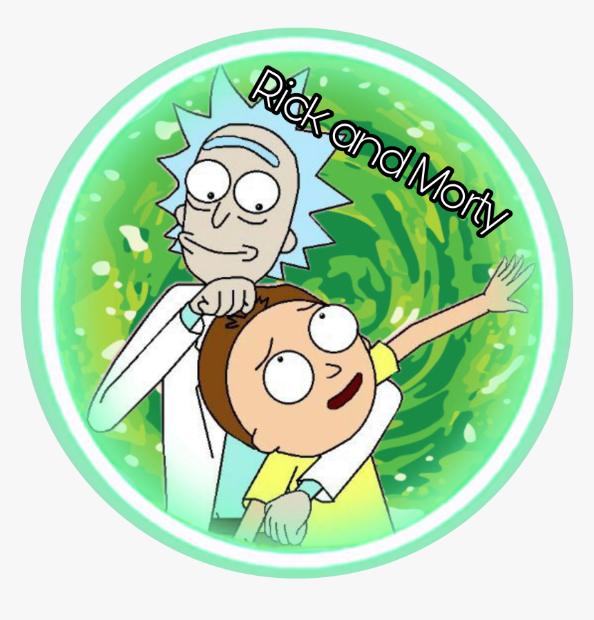 #rick #rickandmorty #morty #portal #green #happy #freetoedit - Wubba Lubba Dubb Dubb, HD Png Download