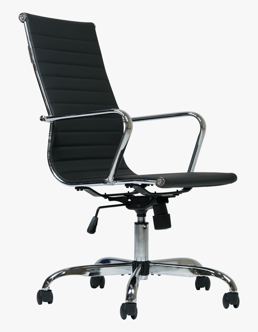 Eames Inspired Black Office Desk Chair - Chair Desk Png Black, Transparent Png
