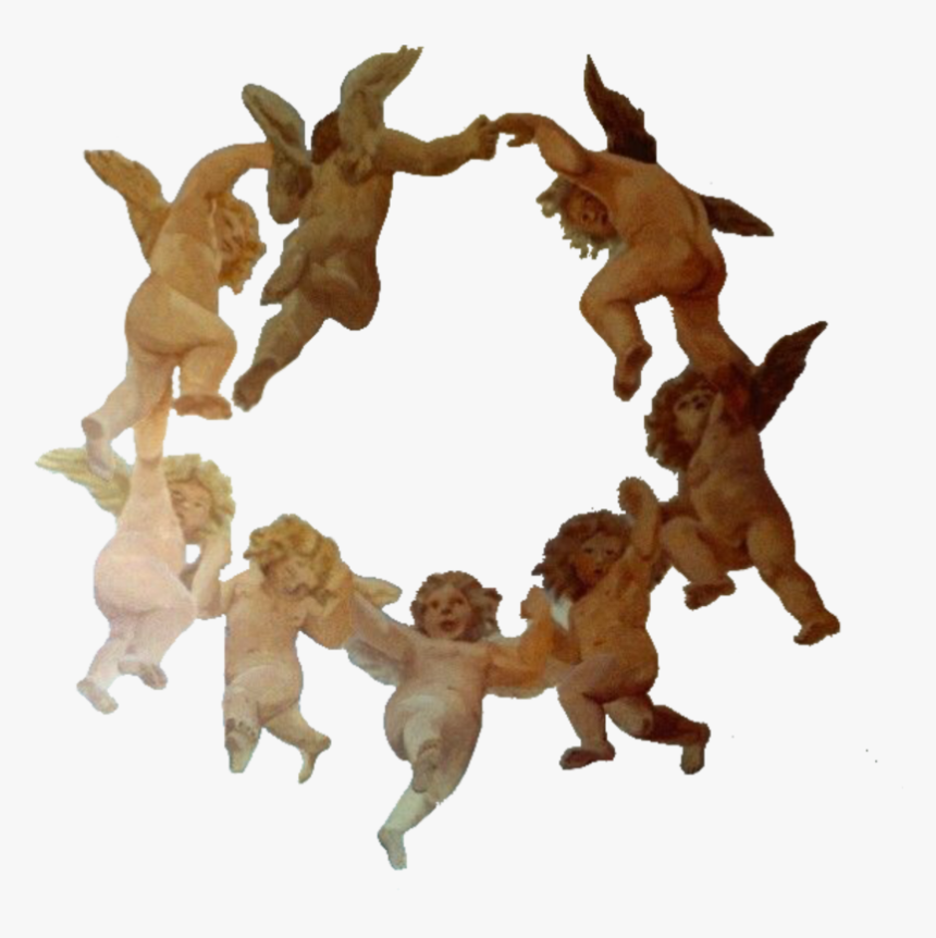 #angels #angeles #art #arte #painting #tumblr #edittumblr - Animal Figure, HD Png Download