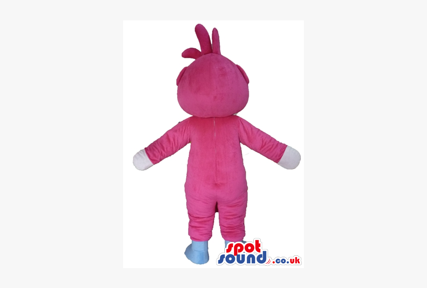 Pink Bear With A White Belly, Hands And Light-blue - Disfraz De Nino Para Primavera, HD Png Download