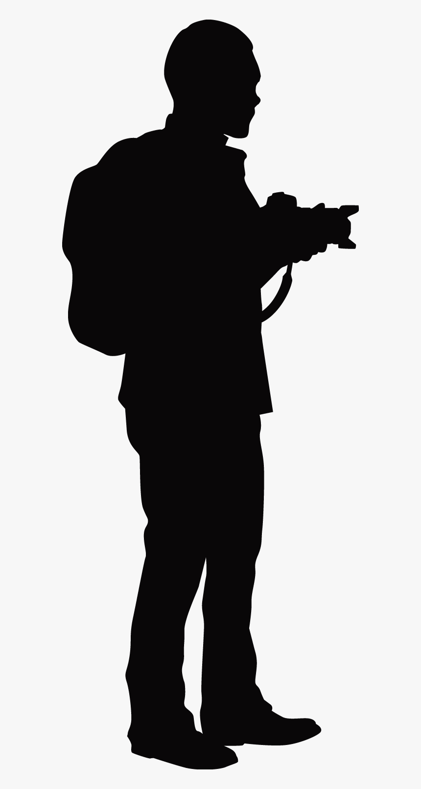 Photographer Silhouette - Red Carpet Photographer Silhouette, HD Png Download