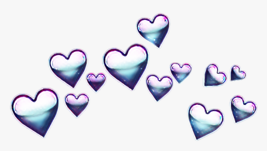 #heartcrown #hearts #crown #galaxy #effects #remix - Galaxy Heart Crown Png, Transparent Png