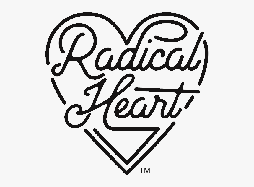 Radical Heart Blk - Heart, HD Png Download