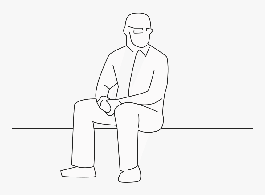 No Javascript - Sitting, HD Png Download