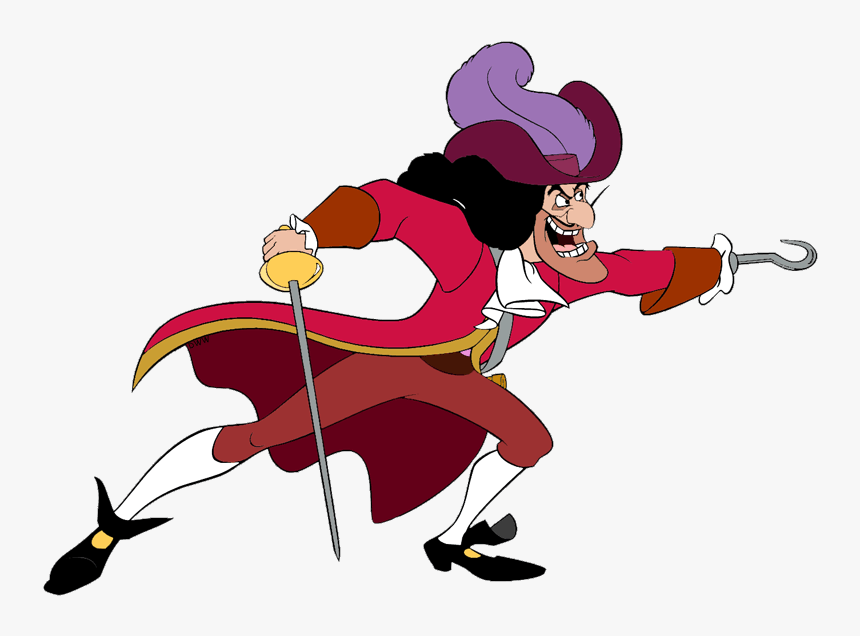 Halloween Disney Gif Clipart Jpg Transparent Stock - Mickey Mouse And Captain Hook, HD Png Download