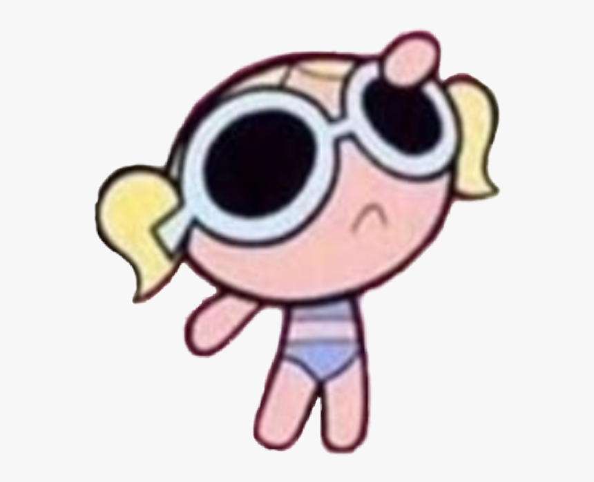#powerpuffgirls #bubbles #blue #blueaesthetic #sunglasses - The Powerpuff Girls, HD Png Download