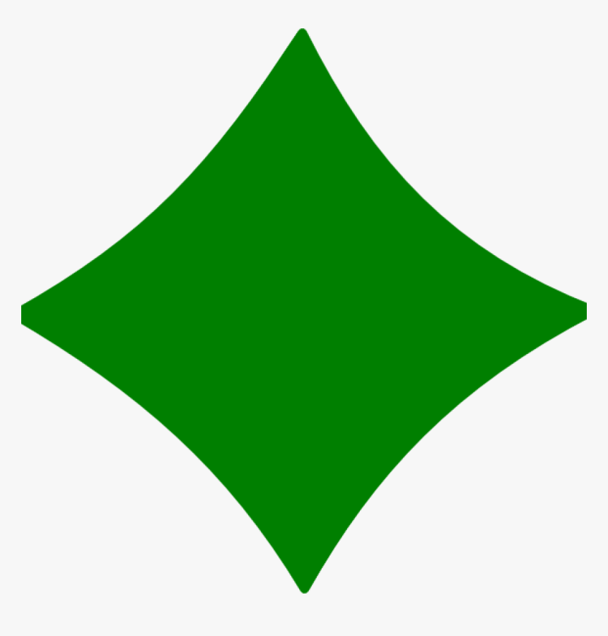 Diamond Shape Clipart Green Clip Art At Clker Vector, HD Png Download