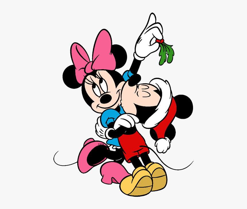 Minnie Mouse And Mickey Christmas, HD Png Download