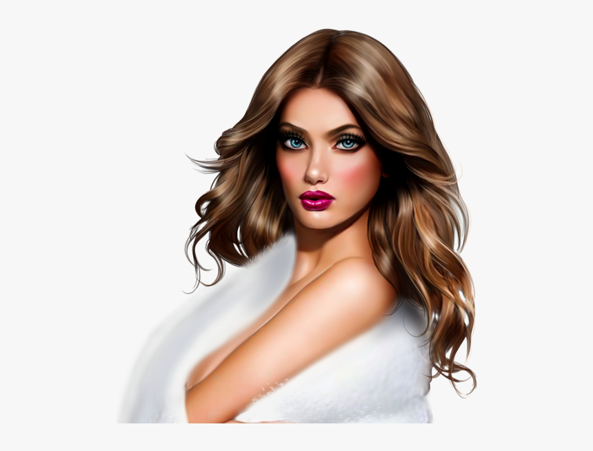 Tube Femme De Tigre Blanc, HD Png Download