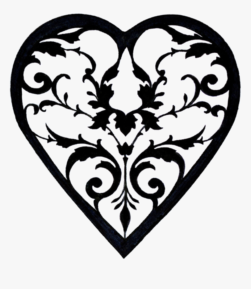 Heart Filigree Clipart Clipart Transparent Download - Filigree Heart, HD Png Download
