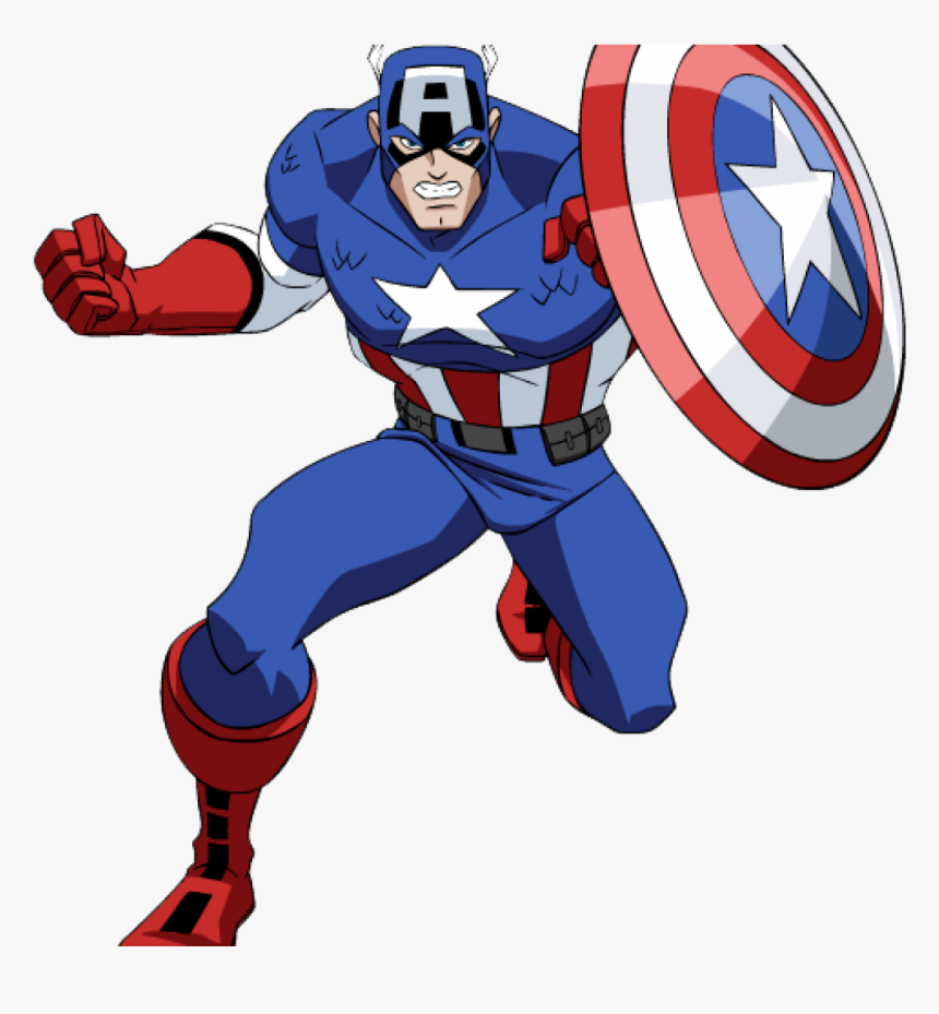 Superhero Clipart Free Ba Superhero Clipart Clipart - Avengers Captain America Dessin, HD Png Download