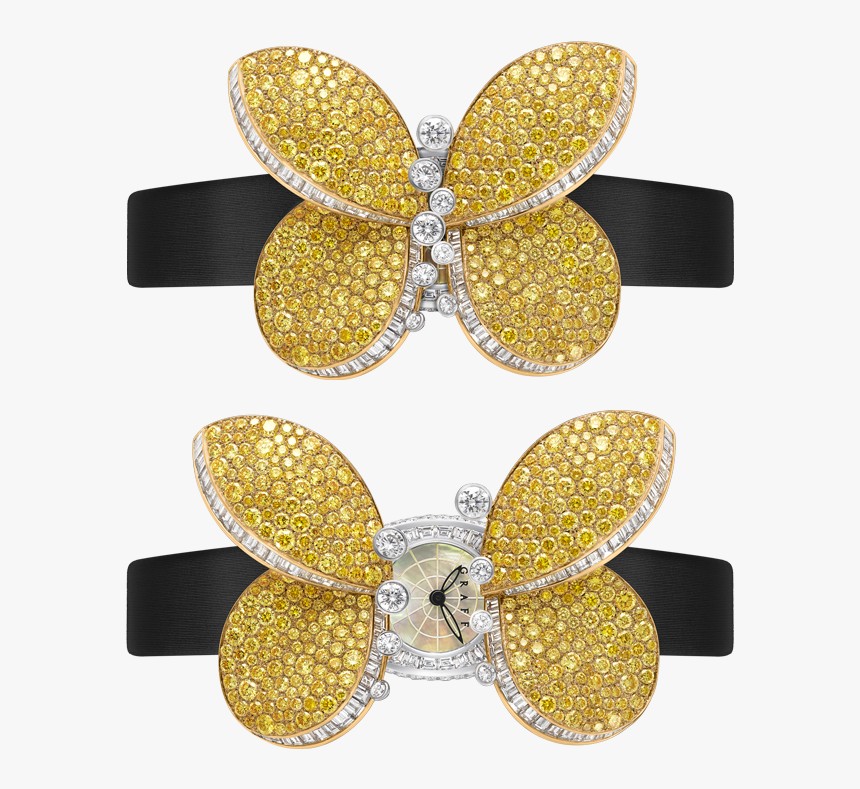 Graff Princess Butterfly White Gold & Yellow Diamonds - Graff, HD Png Download