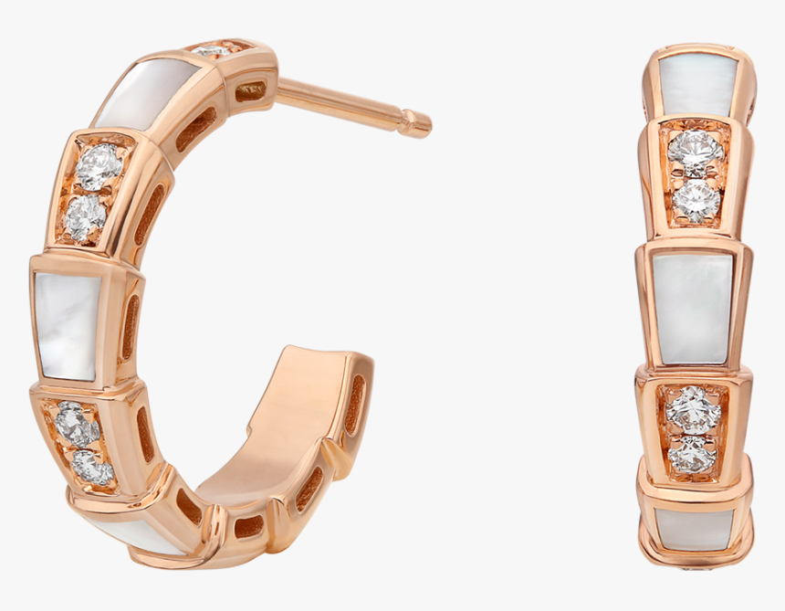 Bvlgari Rose Gold Serpenti Earrings, HD Png Download