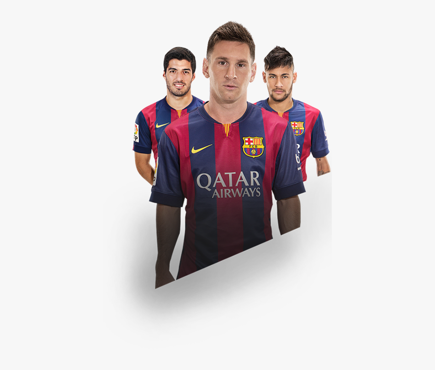 Messi, Suarez And Neymar - Messi Vs Ronaldo Png, Transparent Png