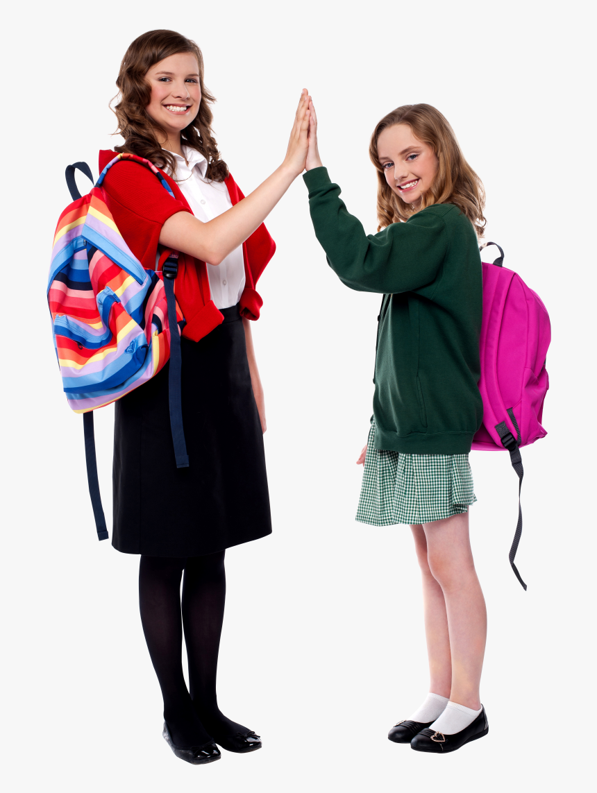 Young Girl Student Png Image - Student Pic Hd Png, Transparent Png