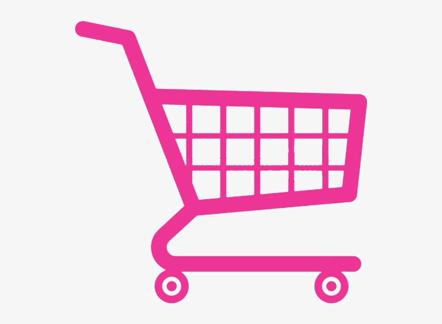 Pink Shopping Cart Icon - Red Shopping Cart Logo, HD Png Download