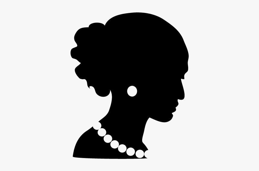 Silhouette Earring Woman Photography - Female Head Silhouette With Earring, HD Png Download