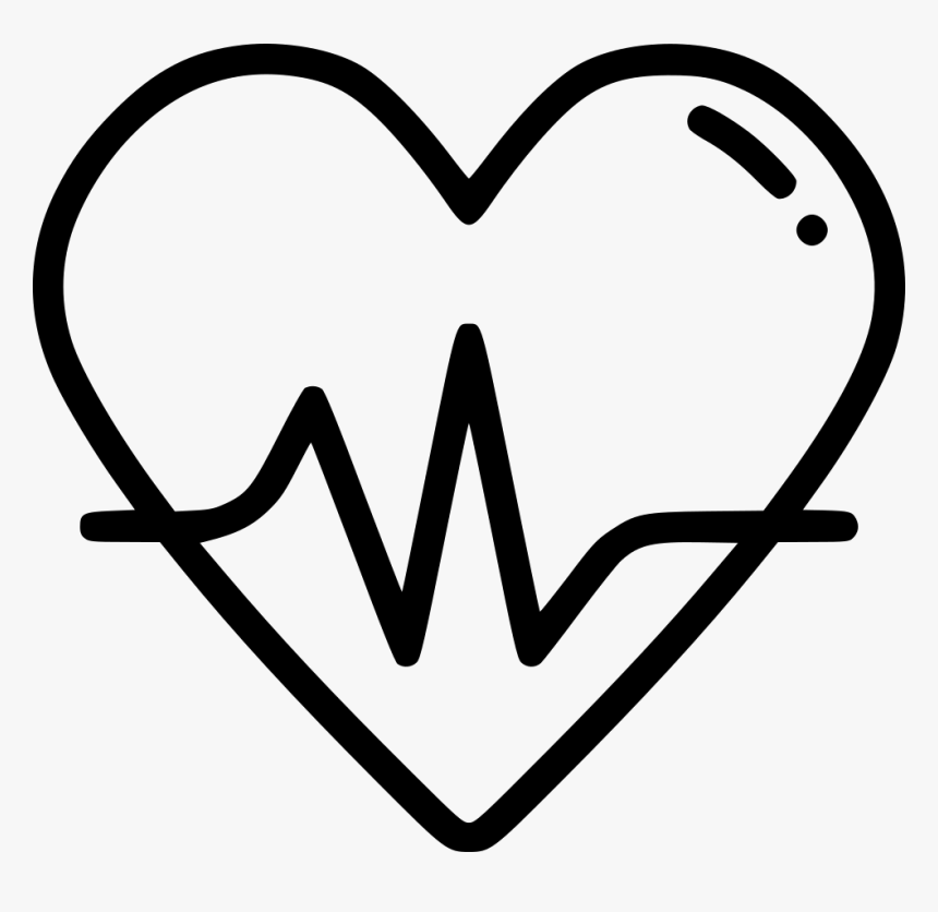 Heart Activity Fitness Passion Love Health - Heart With Beat Icon, HD Png Download