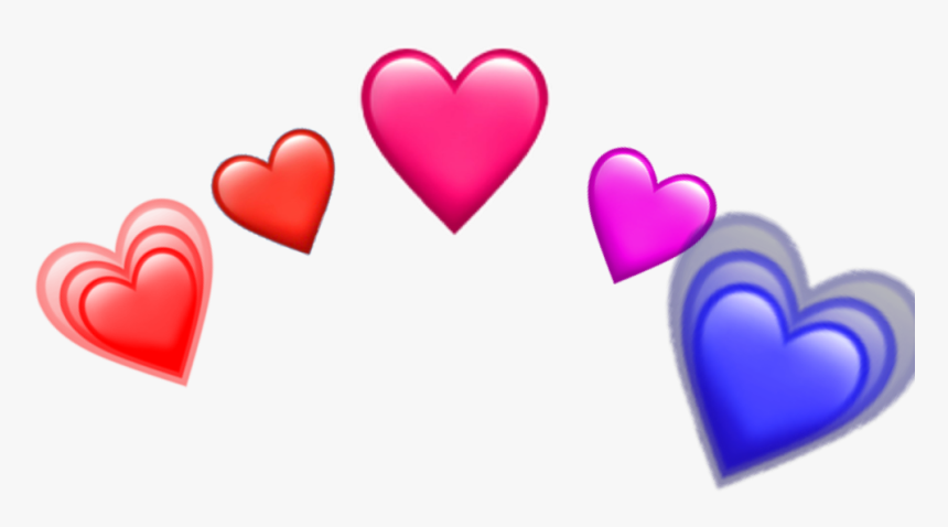 #freetoedit #heart #crown #purplecrown #blue #redcrown - Heart, HD Png Download