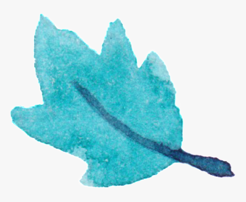 Green Transparent Watercolor Hand Painted Leaves Decorative - Illustration, HD Png Download