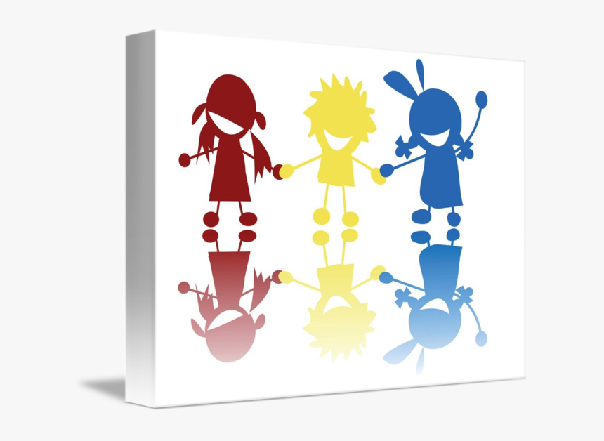 Silhouette Stock Photography Drawing - Children, HD Png Download