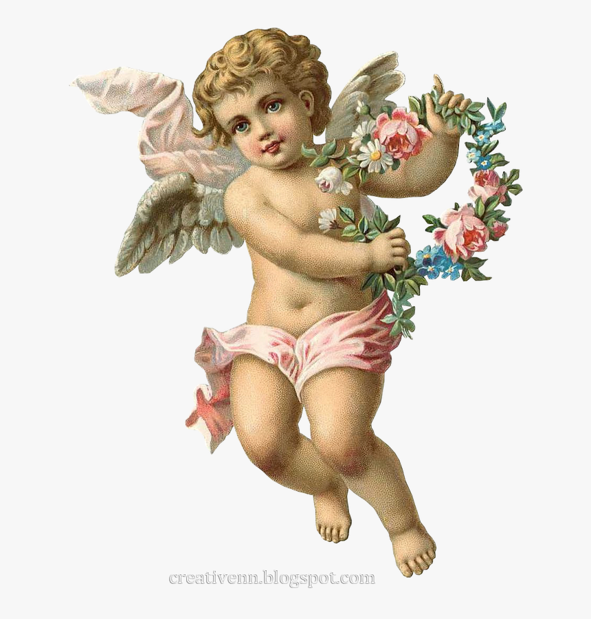 Vintage Cherub Png, Transparent Png