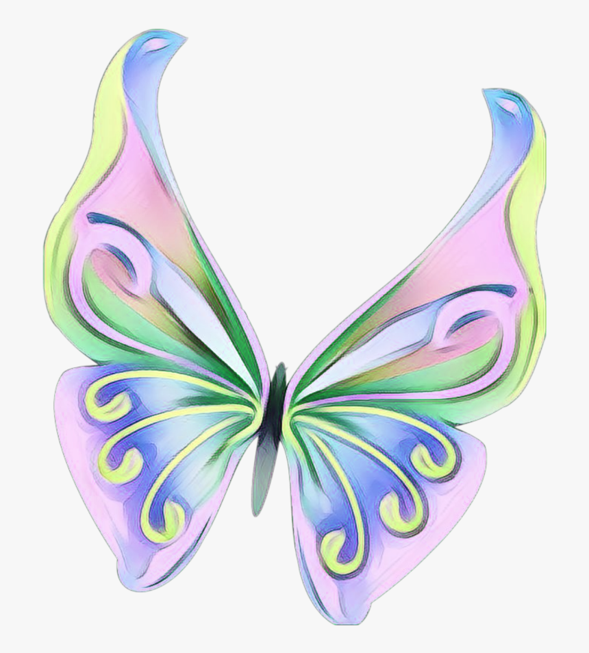 #butterfly #wings #pink #purple Fairy - Butterfly, HD Png Download