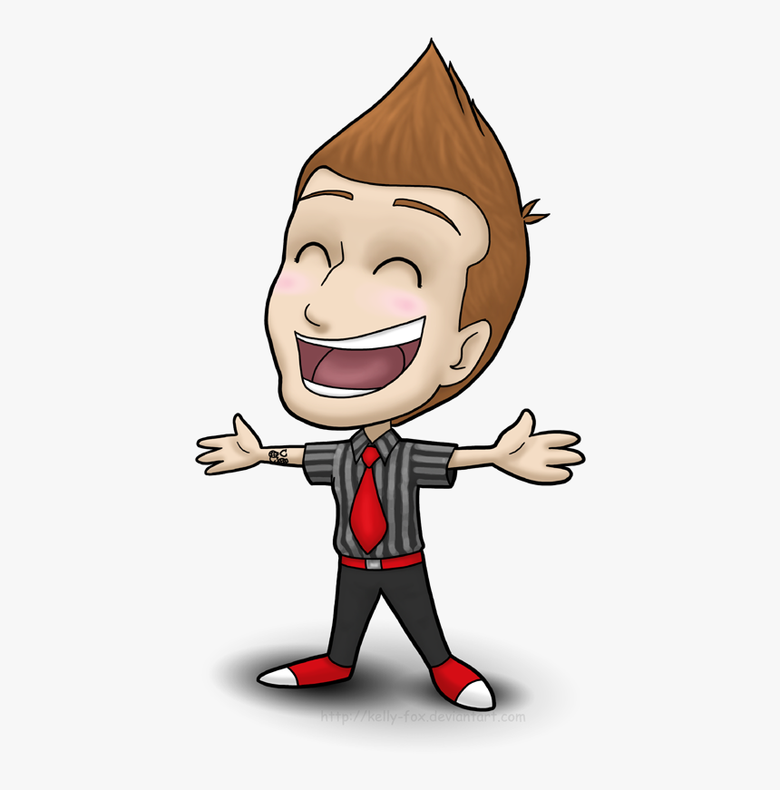 Overly Happy Bobblehead - Billie Joe Cartoon, HD Png Download