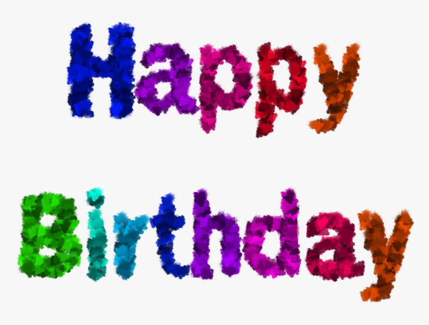 #happy #birthday #colourful #happybirthday #freetoedit - Illustration, HD Png Download