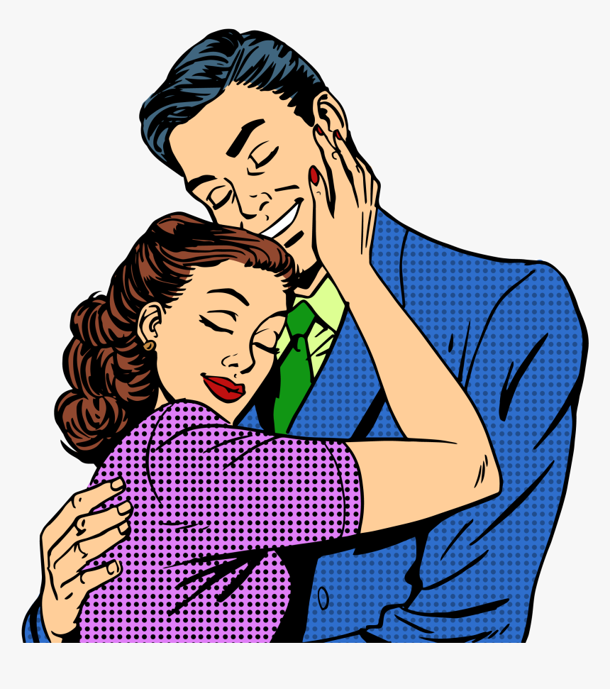 Love Couple Pop Art, HD Png Download