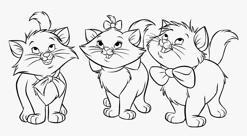 Aristocats Coloring Pages, HD Png Download
