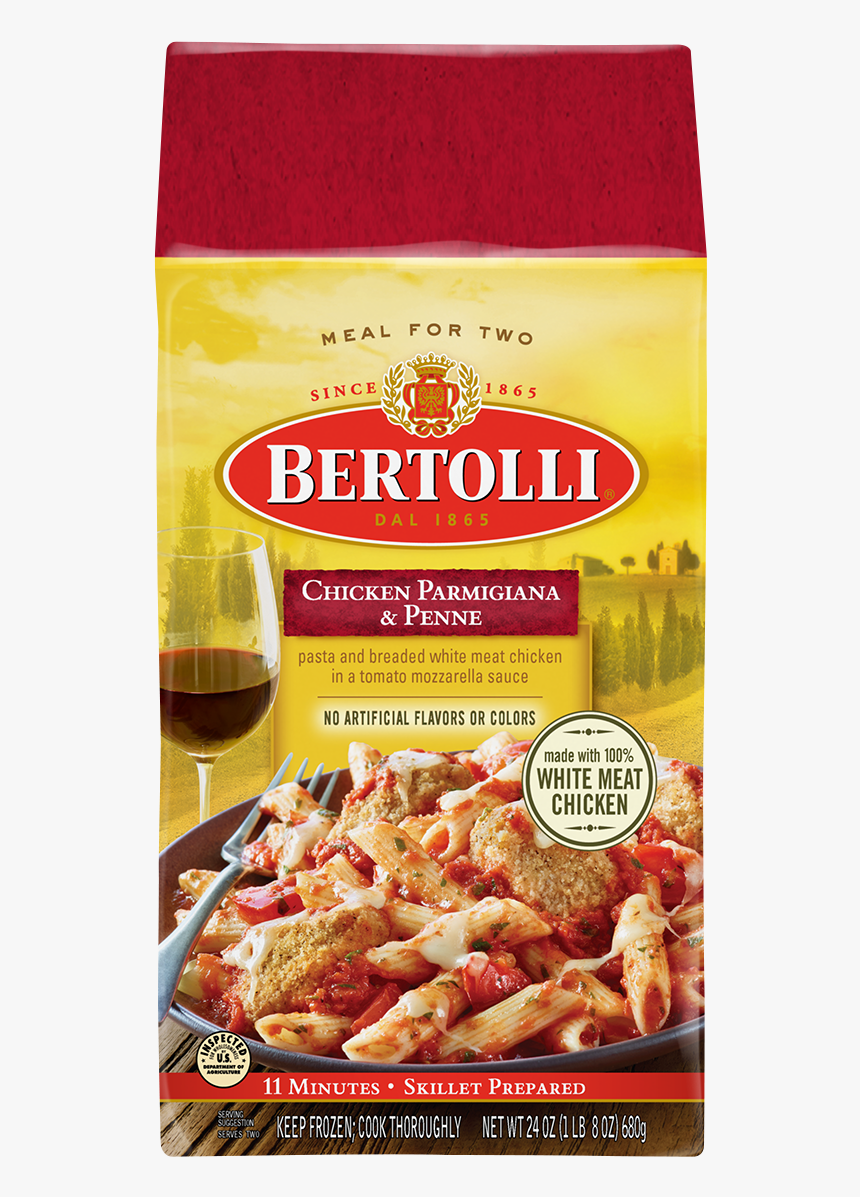 Chicken Parmigiana & Penne - Bertolli Frozen Chicken Parmigiana & Penne, HD Png Download