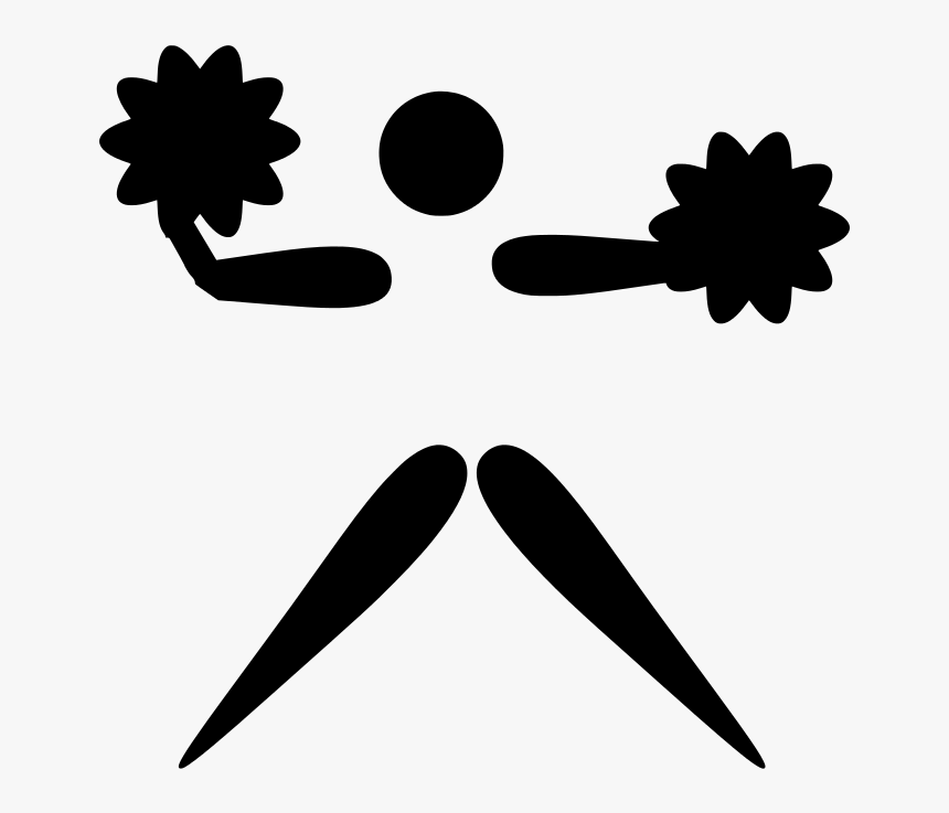 Cheerleading Pictogram Converted - Cheerleading, HD Png Download