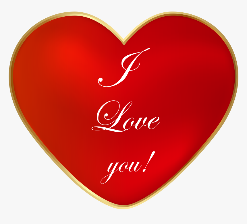 I Love You Heart Clip Art Png Image - Love, Transparent Png