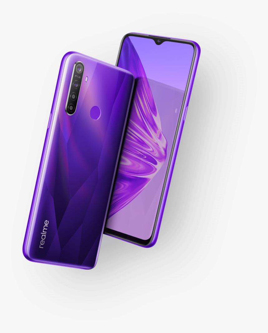 Realme 5 Purple - Oppo Realme 5 Purple, HD Png Download