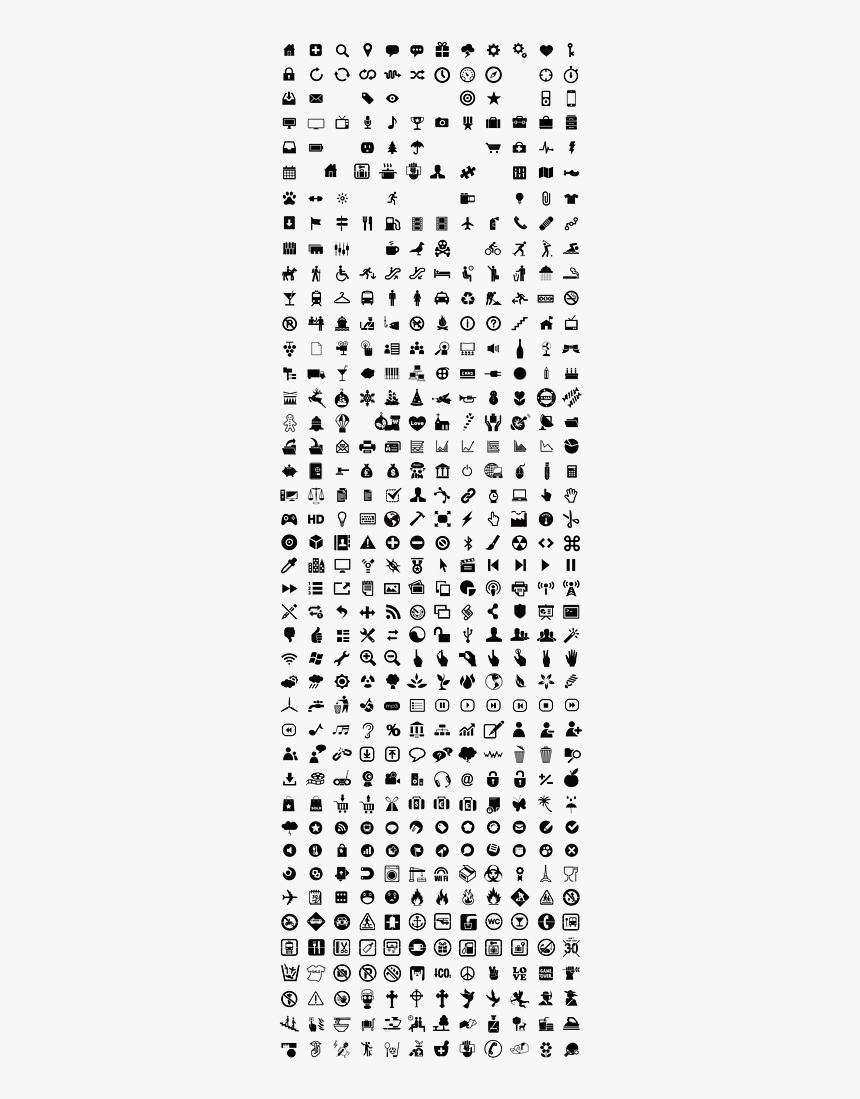 600个超实用图标 - Vector Icons For Web Design, HD Png Download