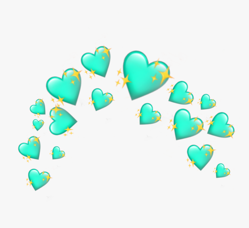 #blue #heart #crown #heartcrown, HD Png Download