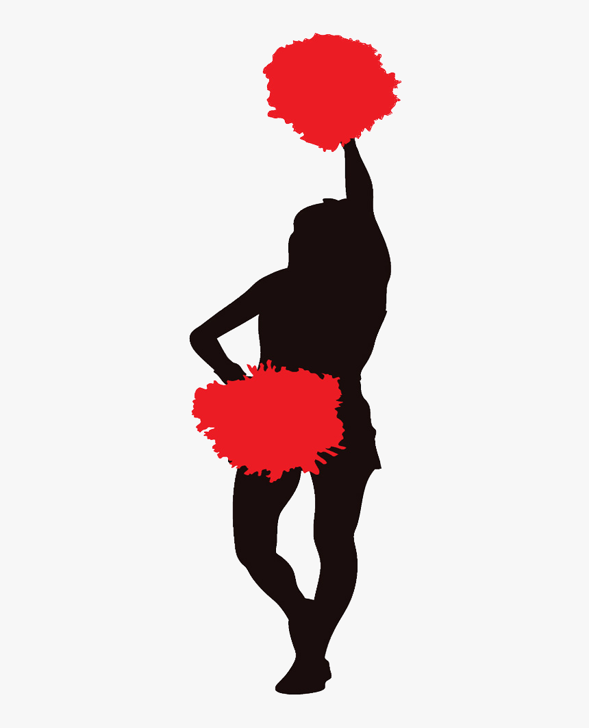 Cheerleader Red Clipart Image - Illustration, HD Png Download