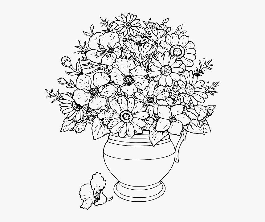 Black, Simple, Outline, Drawn, Drawing, Sketch, Plants, HD Png Download