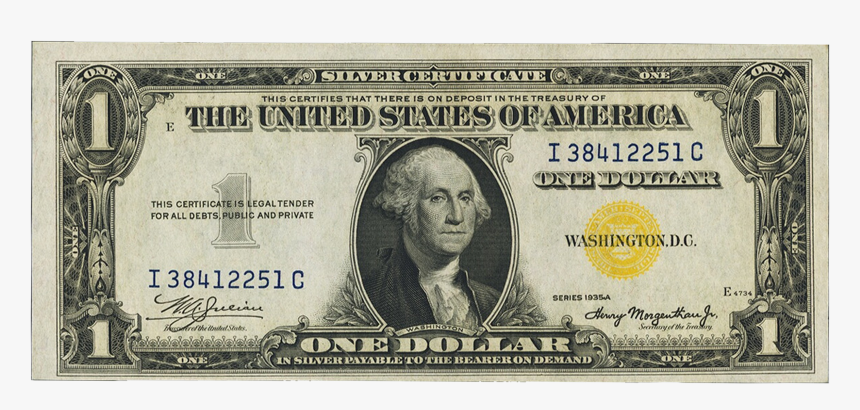 $1 1935a North Africa Silver Certificate - 1 Dollar 1935 C, HD Png Download