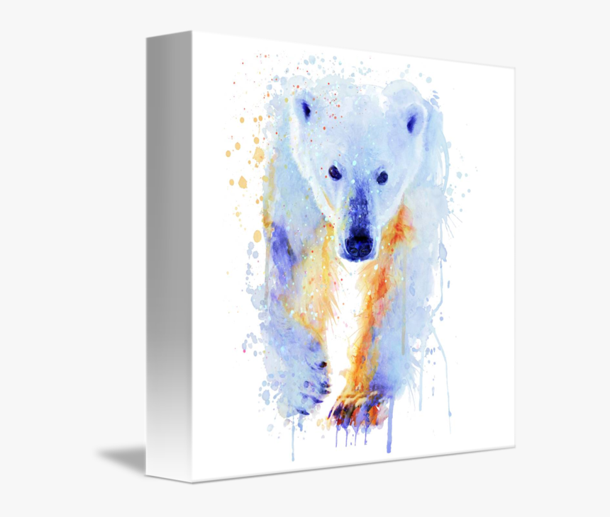 Polar Bear Watercolor, HD Png Download
