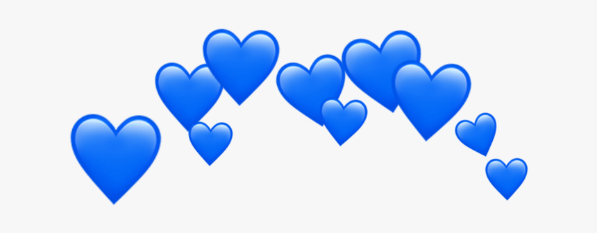 #fiesta #idk #trend #niche #polyvore #moodboard #glicht - Emoji Blue Heart Crown Png, Transparent Png
