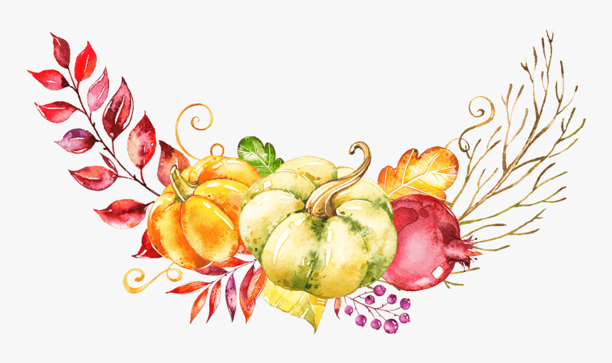 叠加植物蔬菜金黄色南瓜 - Printable Editable Pdf Editable Thanksgiving Invitation, HD Png Download