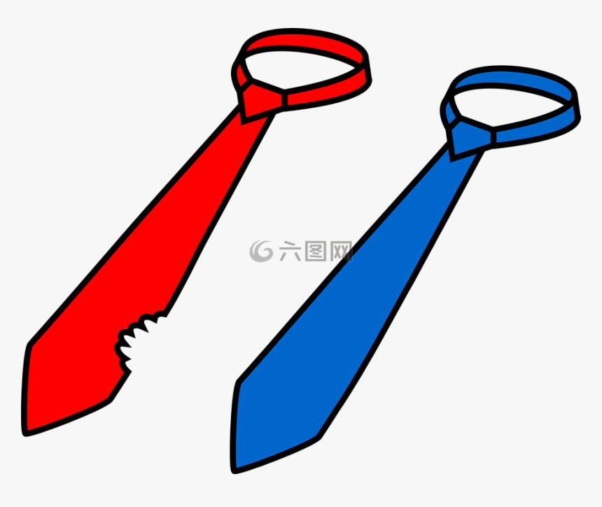 领带,衣柜,磨损 - Two Ties, HD Png Download