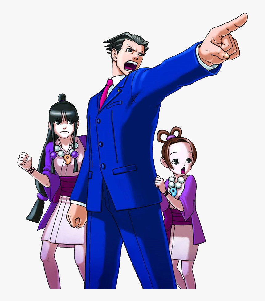 Phoenix Wright Maya And Pearl, HD Png Download
