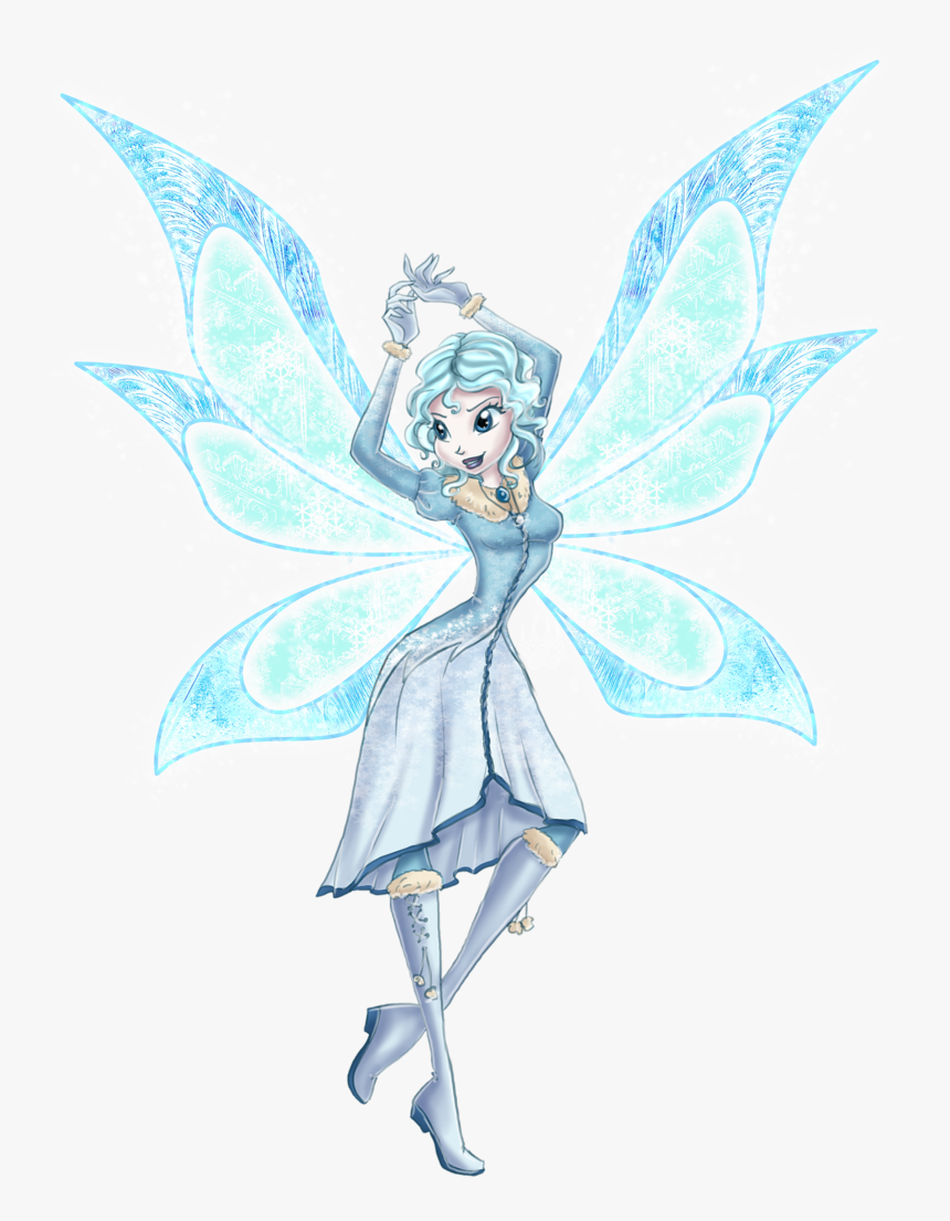 Jpg Black And White Fairy Transparent Winter - Winter Fairy Png, Png Download