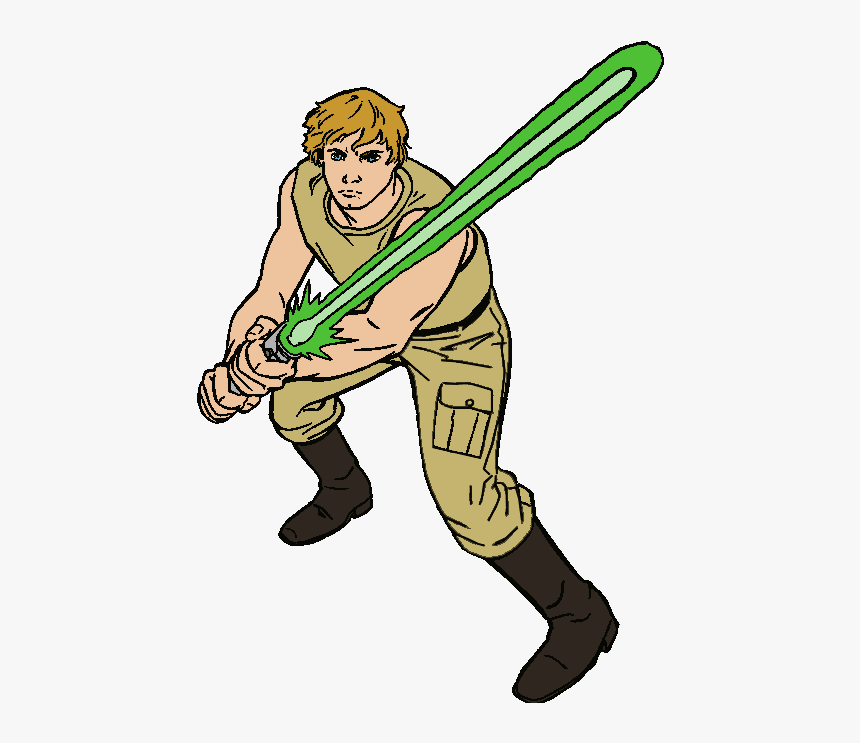 Star Wars Cartoons Transparent Leia Clipart Clip Freeuse - Star Wars Luke Clipart, HD Png Download