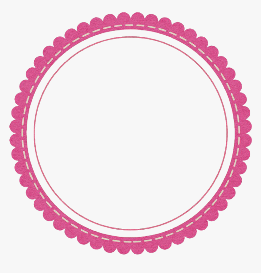 #frame #pinkframe #pink #label #etikett #roundframe - Mille Et Un Cupcake, HD Png Download
