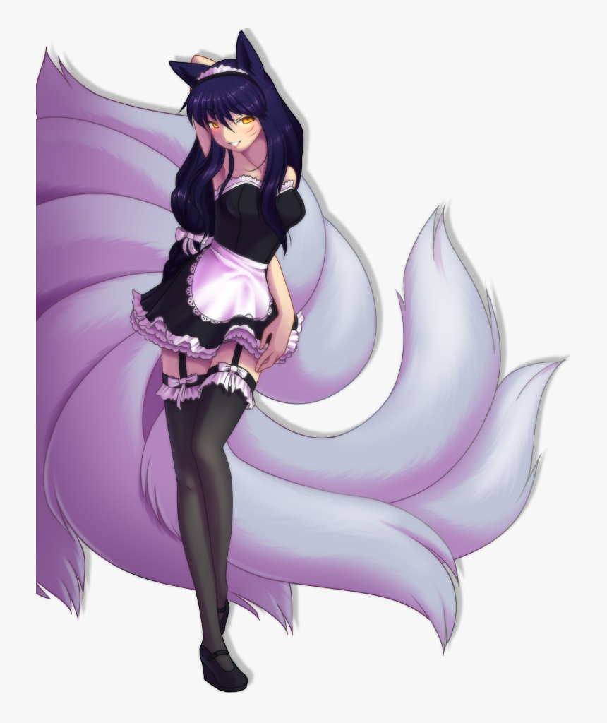 League Of Legends,лига Легенд,фэндомы,ahri - League Of Legends Maid Outfit, HD Png Download