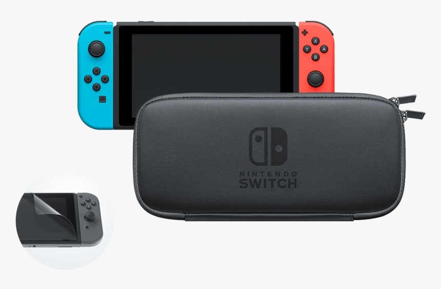 Nintendo Switch Carrying Case [switch] - Nintendo Switch With Case, HD Png Download